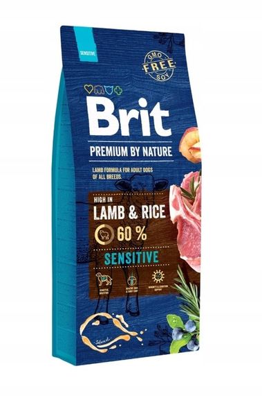 BRIT PREMIUM BY NATURE SENSITIVE LAMB 15KG zdjęcie 1