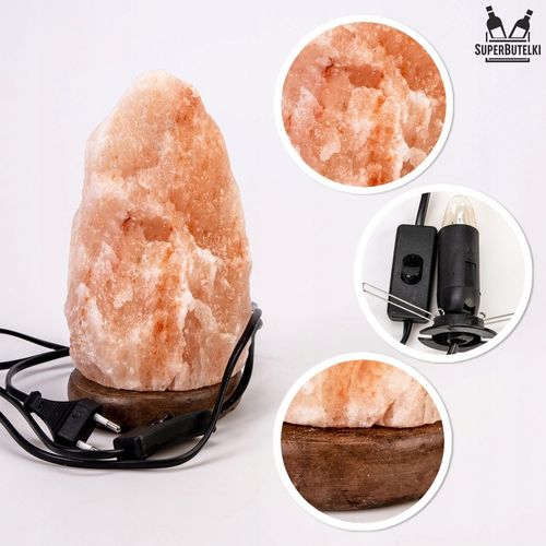 LAMPA SOLNA 2-3 kg lampka NOCNA sól himalajska JONIZATOR naturalna z soli na Arena.pl