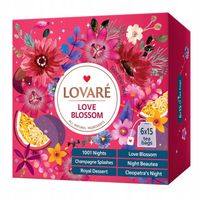 Lovare Love Blossom, Zestaw Herbat 6 Smaków 90 Torebek Prezentowy