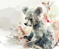 Plakat 60x50cm Akwarelowa Koala