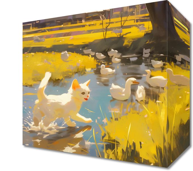 Obraz 20x20cm Słońce na Wsi zdjęcie 1