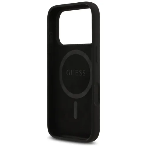 etui guess silicone triangle logo magsafe do iphone 17 pro - czarne na Arena.pl