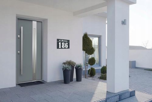 Tabliczka adresowa Numer domu Tablica adres posesji Metal ALUMINIUM 30x20 na Arena.pl