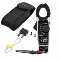 Multimetr MIERNIK cęgowy specjalistyczny WYŚWIETLACZ CAT III 600V True RMS