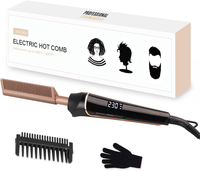 Ceramiczna Szczotka Prostująca Janelove LCD Do Włosów Afro I Brody