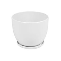 DONICZKA CERAMICZNA BARYŁKA 3 Biały 19x15 cm