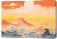 Obraz 100x70cm Świt nad Krainą Ciszych Gór