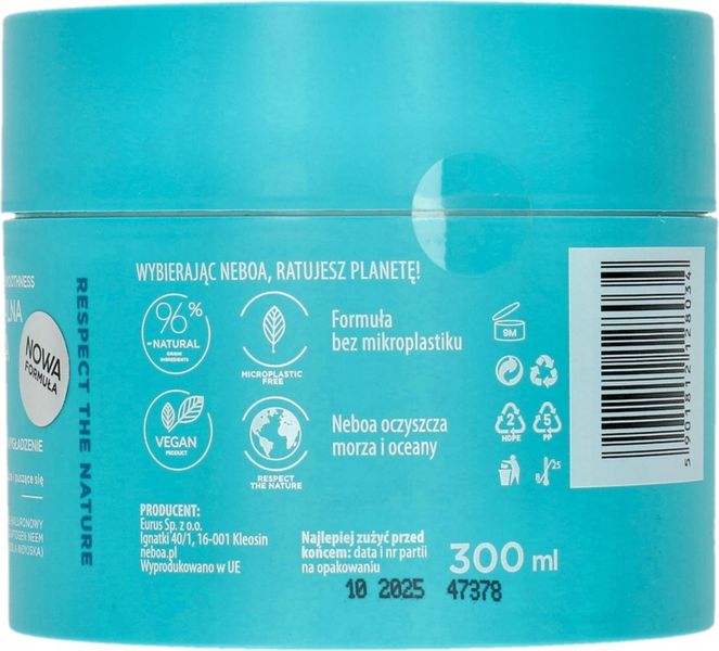NEBOA HYDRATION SMOOTHNESS MASKA DO WŁOSÓW 300 ML zdjęcie 3
