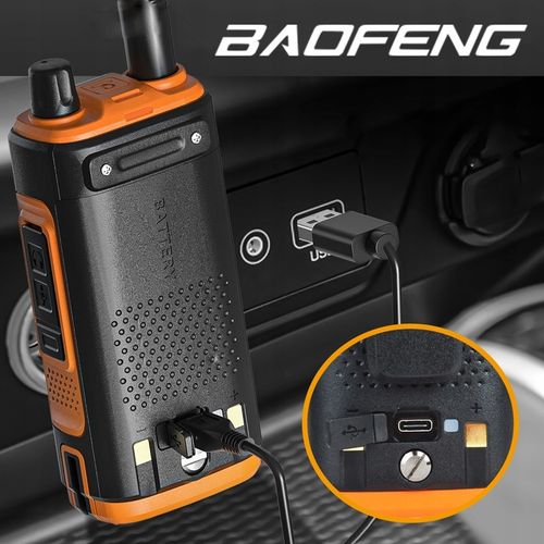 Krótkofalówka Radiotelefon Baofeng UV-17E Walkie Talkie PMR VHF UHF USB-C na Arena.pl