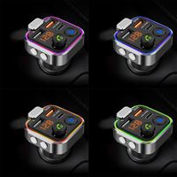 TRANSMITER BLUETOOTH FM AUDIO USB PD SZYBKA ŁADOWARKA SAMOCHODOWA 12/24V