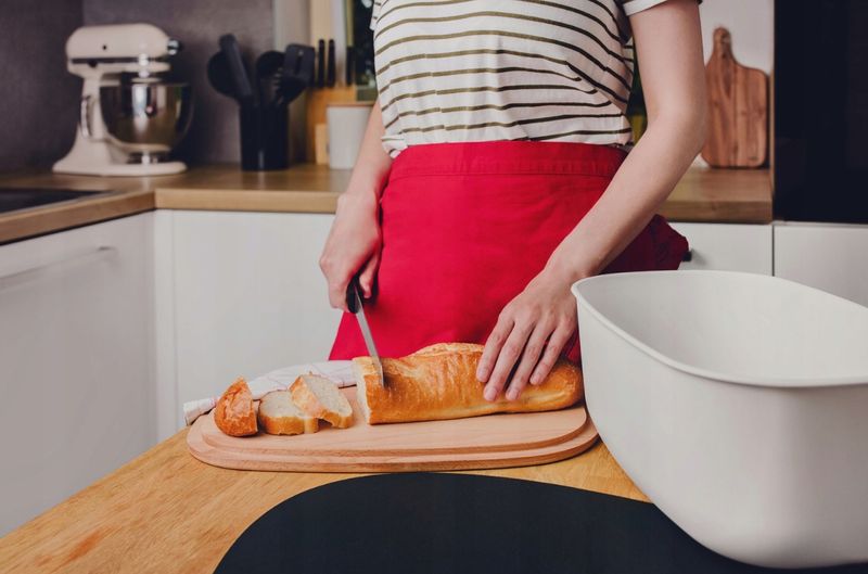 Chlebak Pojemnik Na Chleb Pieczywo Czarny Bukowy zdjęcie 2