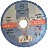 TARCZA INOX 125X1,2mm DO CIĘCIA METALU STALI ŻELIWA DRUTU INOXU 125MM 1,2MM