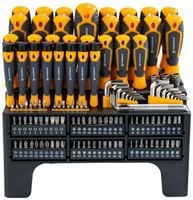ZESTAW WKRĘTAKÓW MAGNETYCZNYCH NA STOJAKU 132 ELEMENTY ŚRUBOKRĘTY BITY TORX