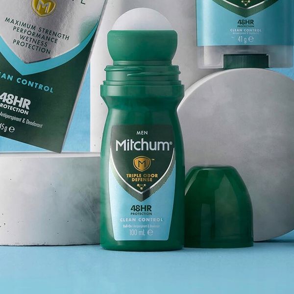 Mitchum Men Clean Control 48HR Protection Roll-On Deodorant 100ml zdjęcie 4