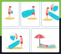 LAZY BAG Air Sofa DMUCHANA Leżak Materac Fotel Materiał Ripstop ZAGŁÓWEK