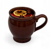 Komplet 4x KUBEK kamionkowy DO GRZAŃCA na grzane wino piwo zestaw do wina