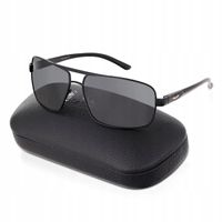 OKULARY MĘSKIE POLARYZACYJNE PRZECIWSŁONECZNE Pilotki Czarne na Teleskopach