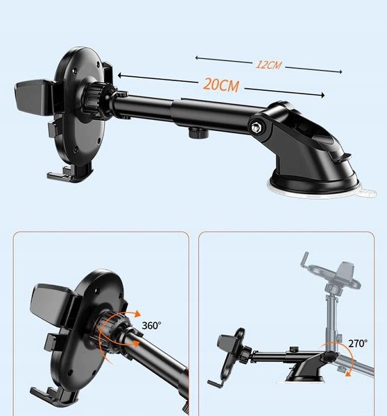 Uchwyt na kokpit telefon szybę do samochodu kratki  T48_C zdjęcie 14