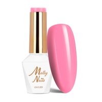 Lakier hybrydowy LED/UV Gel Polish MollyNails Flamingo Nr 144 8g