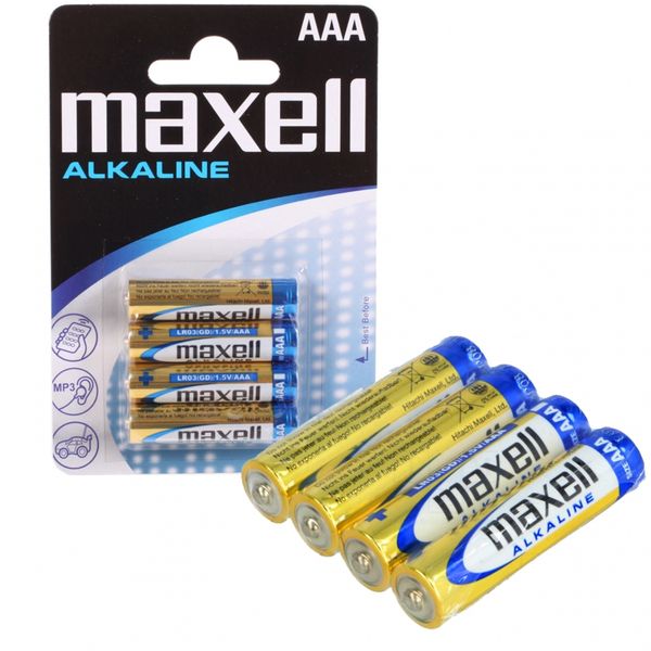 Baterie alkaliczne AAA LR03 1,5 V MAXELL 4 szt. zdjęcie 1