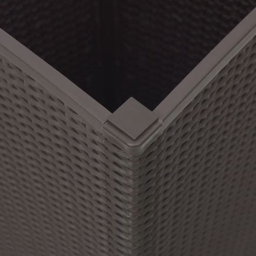 Donice ogrodowe, 4 szt., brązowe, 32,5x32,5x57, PP na Arena.pl