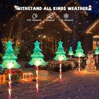 Lampki świąteczne LED choinka oświetlenie świąteczne solarne 5szt