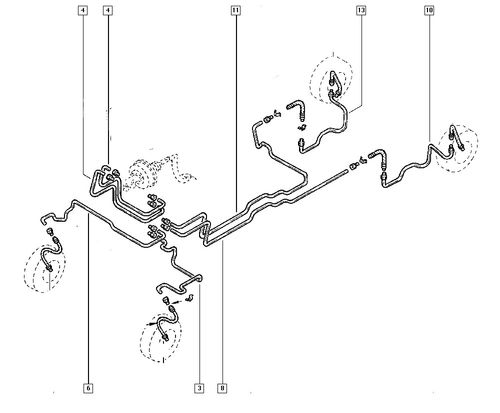 Opel Vivaro A - zestaw przewodów hamulcowych sztywnych miedzianych na Arena.pl