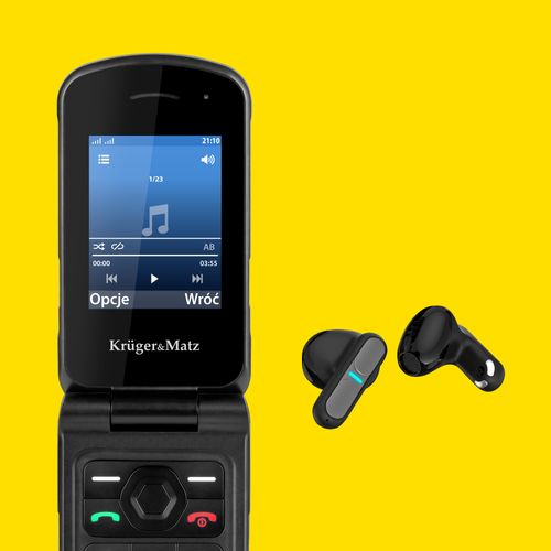 Telefon Kruger&Matz IRON 5 Flip 4G Bluetooth Dual SIM na Arena.pl