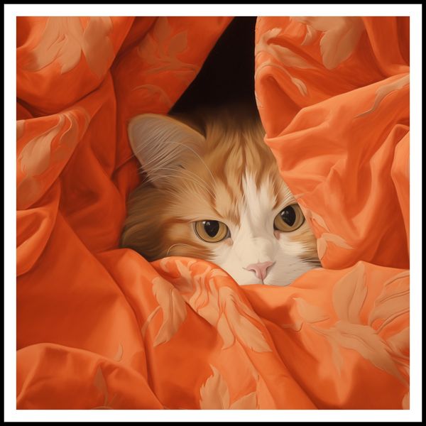 Plakat 100x100cm Ukryty Kot zdjęcie 3