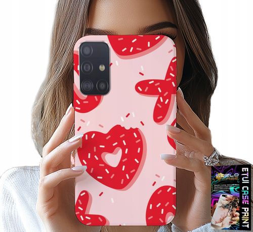 ETUI DO SAMSUNG GALAXY A51 - KOBIECE, MODNE WZORY XOXO SERCE + SZKŁO na Arena.pl