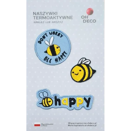 Łatka aplikacja  BEE HAPPY - 3 szt. na Arena.pl