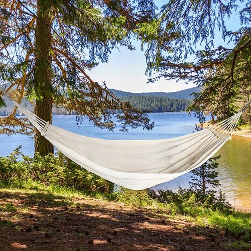 HAMAK OGRODOWY XXL BRAZYLIJSKI dwuosobowy WZMOCNIONY DRĄŻEK 260 x 155 cm na Arena.pl