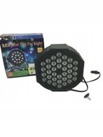 2X Reflektor Sceniczny LED Par 36 RGB 72W DMX Pilot Oświetlenie Dyskotekowe