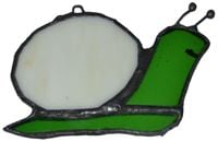 Ślimak szkło witrażowe zawieszka dekoracja prezent