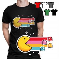 KOSZULKA T-SHIRT MĘSKI WZORY WYBÓR - GRY PACMAN PAC MAN PREZENT ŚWIĘTA - XS