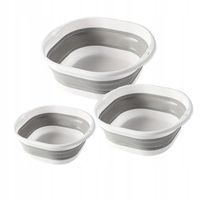 Zestaw 3szt uniwersalnych misek składanych silikonowe 3L 5L 8L miska