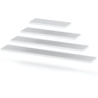 Półki Wiszące Ścienne Na Książki Zestaw Salon Sypialnia Hugo Biały Mat