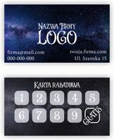 Karty rabatowe stałego klienta 120 szt TWOJE LOGO NAPIS firmowe reklamowe