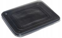 Pojemnik PP obiadowy czarny 227x178x50 niedzielony 50szt z przykrywką