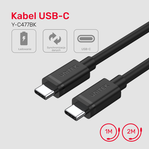 Unitek przewód USB Typ-C do USB Typ-C 2m na Arena.pl