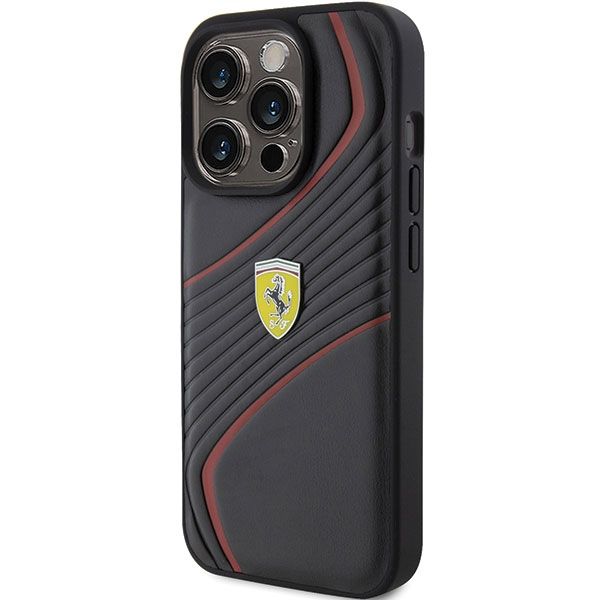 Etui Ferrari do iPhone 15 Pro, Czarny zdjęcie 2