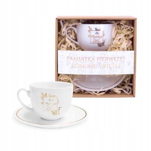 Prezent Na Komunię Świętą Podziękowanie Upominek Filiżanka Dla Ojca Matki na Arena.pl