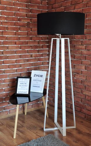 Lampa do salonu MOSS + duży abażur E27 na Arena.pl