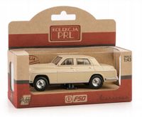 VINTAGE SAMOCHÓD metalowy KOLEKCJA PRL 1:43 DAFFI WARSZAWA 223 kremowa