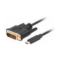 Kabel adapter Lanberg USB-C(M) - DVI-D(24+1) 1,8m czarny