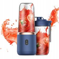 BLENDER KIELICHOWY PRZENOŚNY BEZPRZEWODOWY KEMPING 400ML 2 KUBKI