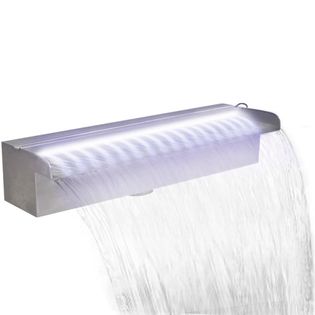 Fontanna/wodospad do oczka wodnego, 45 cm, z oświetleniem LED