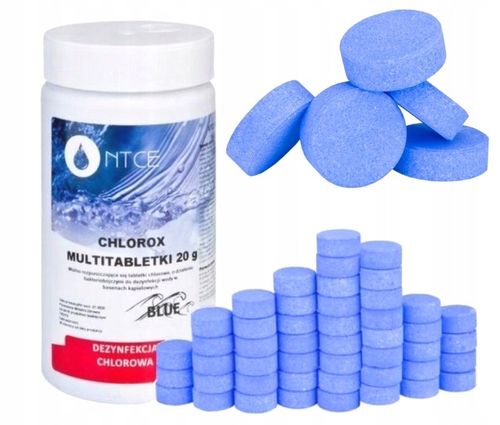 1kg 20w1 CHLOR DO BASENU TABLETKI MULTIFUNKCYJNE Chlorox 50x 20g na Arena.pl
