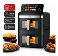 CASO AirFry DuoTower Frytkownica Beztłuszczowa AirFryer 12,4L 2800W 2 Kosze