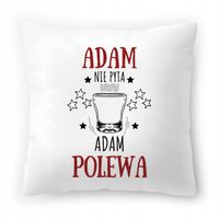 Poduszka Dla Adama Na Urodziny Ze Zdjęciem Na Prezent Biała 40X40 Cm